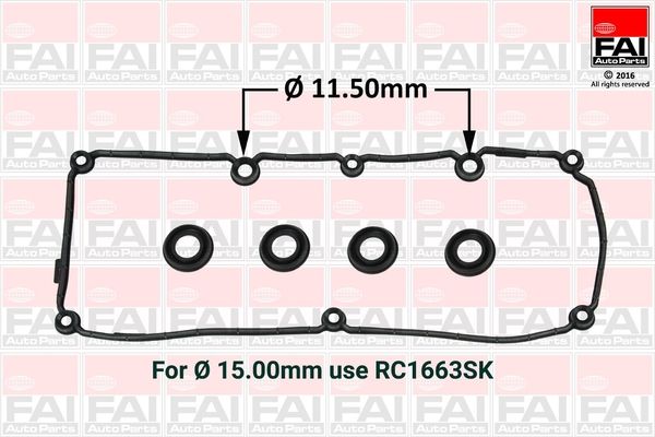 FAI AUTOPARTS Tiiviste, venttiilikoppa RC1662SK